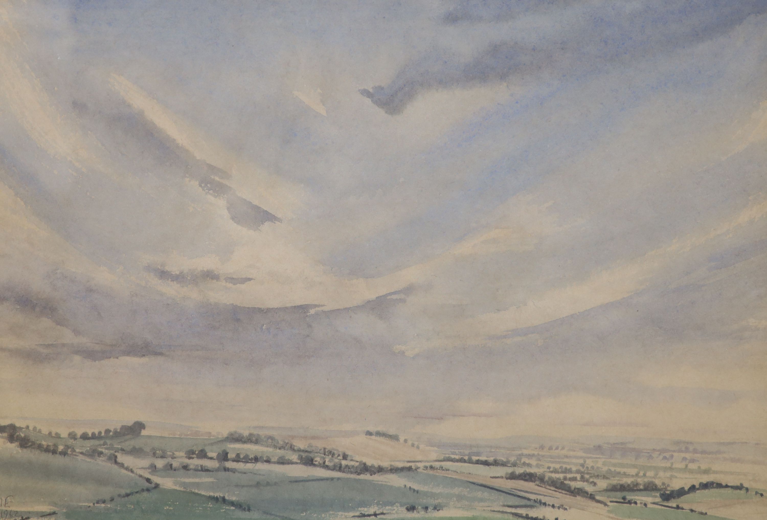 A. Elliott, two watercolours, Near Roystol, signed and dated 1962, 36 x 53cm